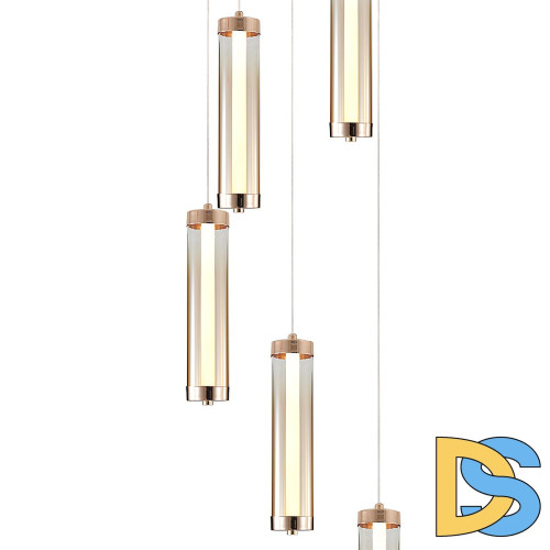 Каскадная люстра Indigo Rilucente 11061/5P Gold V000151L