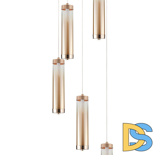 Каскадная люстра Indigo Rilucente 11061/5P Gold V000151L