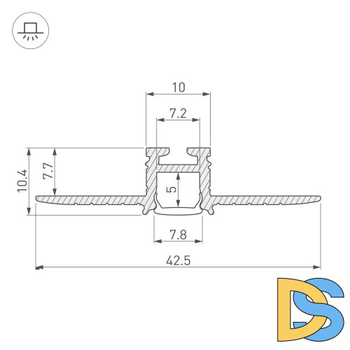 Профиль Arlight PIK-F-HIDE 030563