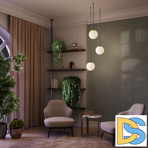 Подвесной светильник Maytoni Luna P039PL-5W3K-10INS-B