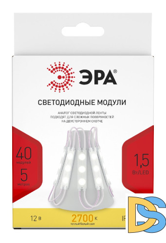 Светодиодный модуль Эра MZ2835-03-12V-2835-IP65-5m-2700 Б0044172