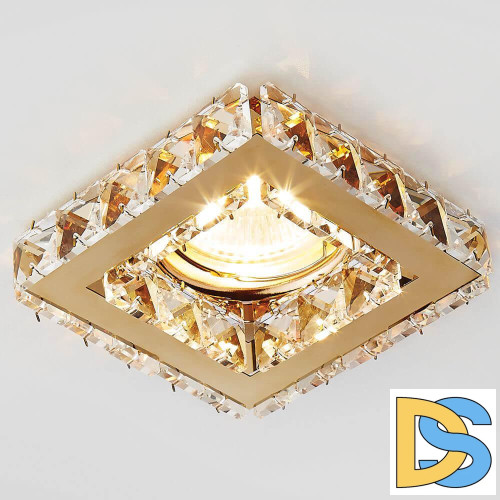 Встраиваемый светильник Ambrella Light Crystal K110 CL/G