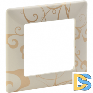 Рамка Legrand Valena Life 1 пост Ампир бежевый 754111