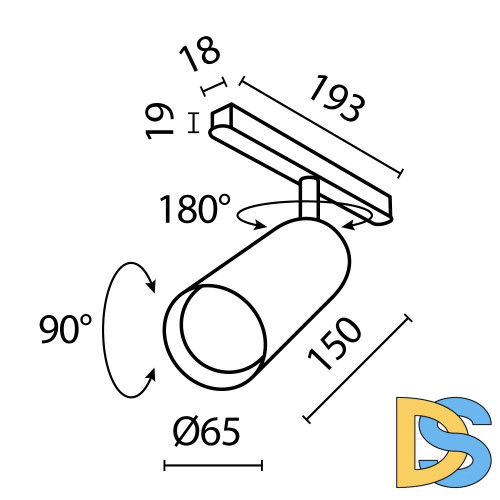 Трековый магнитный светильник Maytoni Focus Led TR032-2-20W2.7K-M-B