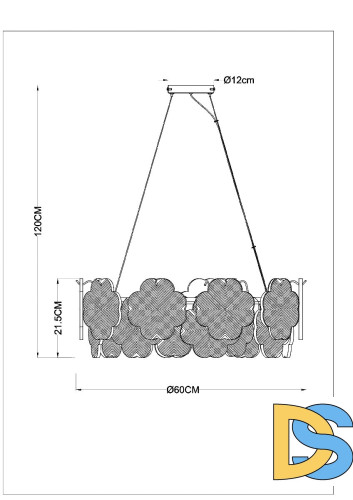 Подвесная люстра Arte Lamp Mallika A4077SP-7GO