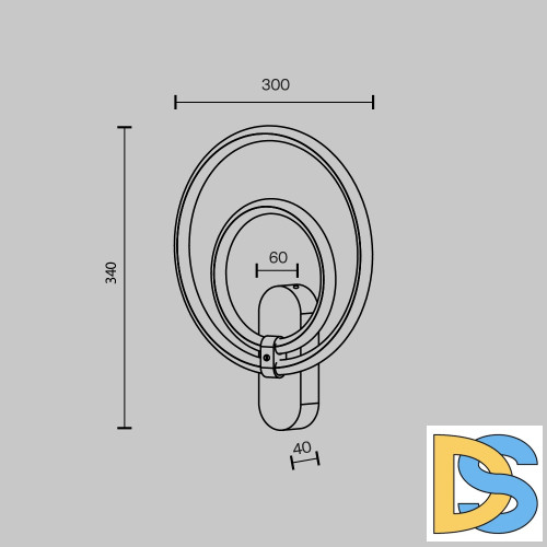 Настенный светильник Maytoni Link MOD357WL-L16BS3K