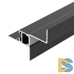 Алюминиевый профиль Arlight СEIL-S12-SHADOW-20-SIDE-3000 ANOD BLACK 052226