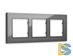 Рамка трехместная Ambrella Volt Arctic AF580653