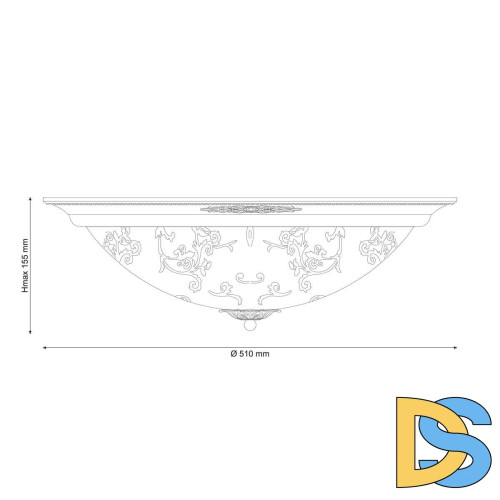 Потолочный светильник Lucia Tucci Lugo 142.6 R50 Brown