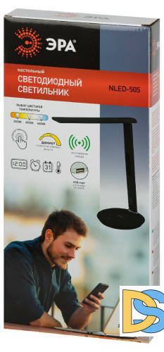 Настольная лампа Эра NLED-505-10W-BK Б0057200