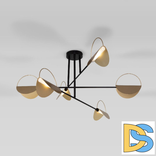 Потолочная люстра Eurosvet Grazia 70148/6 черный/золото a062042