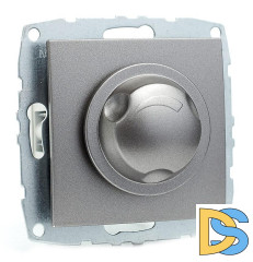 Светорегулятор Mono Electric Despina-Larissa 800Вт 10А 220В-250В антрацит 500-002405-134