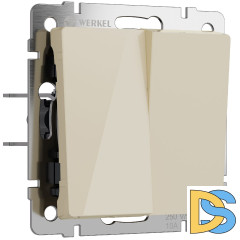 Выключатель двухклавишный Werkel 4690389197024 W1120043 a064056