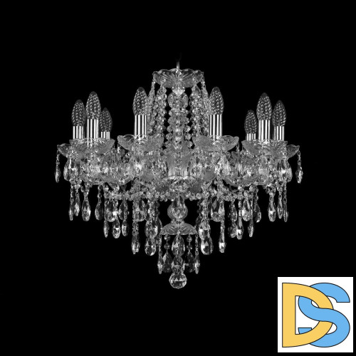 Подвесная люстра Bohemia Ivele Crystal 1415/10/200 Ni