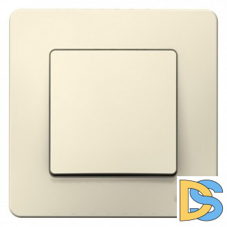 Выключатель 1-клавишный, Молочный, серия Blanca, Schneider Electric