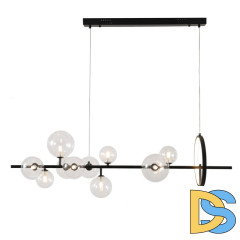 Подвесная люстра Delight Collection Art Deco Bubble KG1233P-10 black/clear
