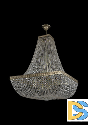 Люстра на штанге Bohemia Ivele Crystal 19282/H2/80IV G