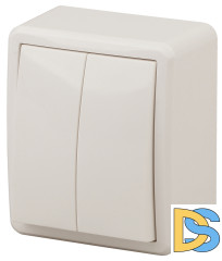 Выключатель двойной Эра 11-1204-02 Б0020664