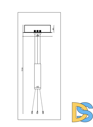 Крепление для подвесных светильников Maytoni Zon C032C-03-MG