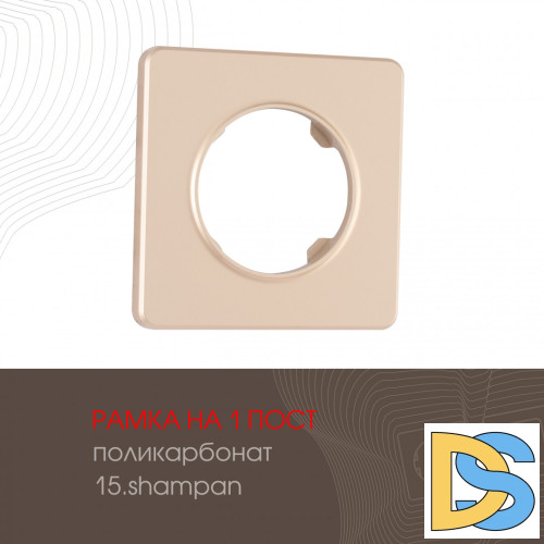 Рамка одноместная Arte Milano 502.15-1.shampan