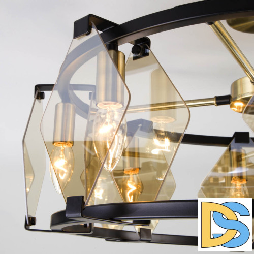 Потолочная люстра Eurosvet Aragon 60126/8 черный Smart (60116/8)