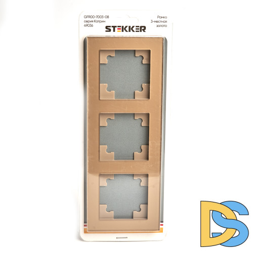 Рамка 3-местная Stekker Катрин GFR00-7003-08 49036