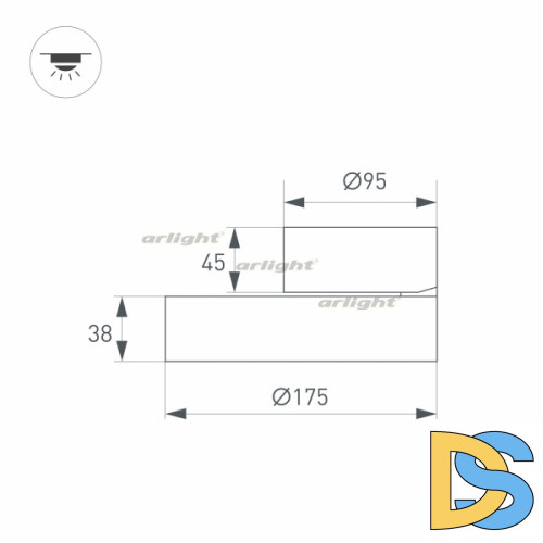 Накладной светильник Arlight 028164