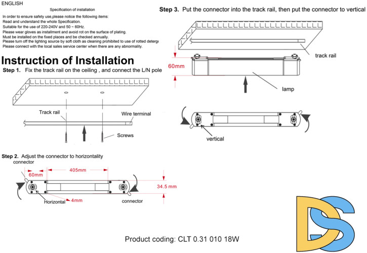 Трековый однофазный светильник Crystal Lux CLT 0.31 010 18W WH M4000K