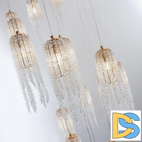 Каскадная люстра Modelux ML.6688.25 GD