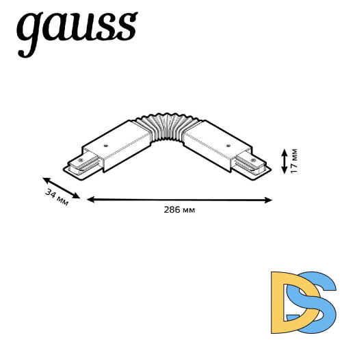 Коннектор гибкий Gauss TR117