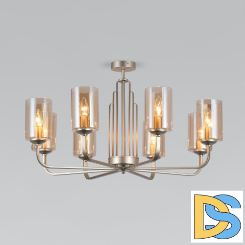 Люстра на штанге Eurosvet Defi 60138/8 перламутровое золото a060907