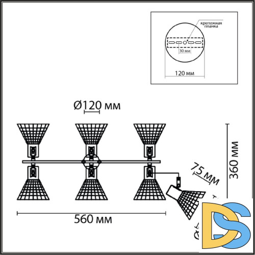 Потолочная люстра Lumion Anriya 8045/6C