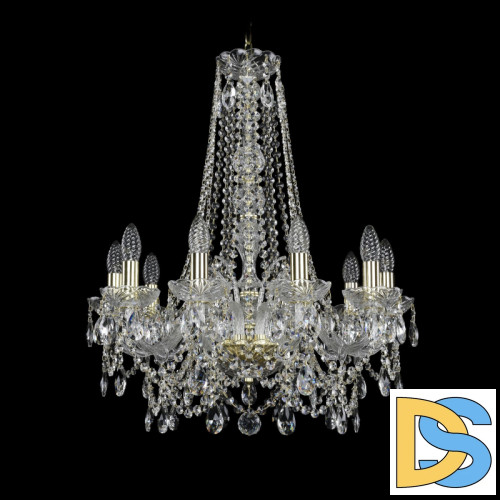 Подвесная люстра Bohemia Ivele Crystal 1411/10/195/h-70 G