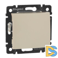Переключатель одноклавишный проходной Legrand Valena 10A 250V cлоновая кость 774306