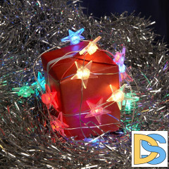 Светодиодная гирлянда Feron Звездочки USB разноцветная без мерцания CL571 41646