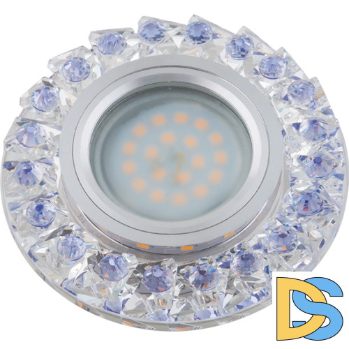 Встраиваемый светильник Fametto DLS-L120 GU5.3 CHROME/CLEAR+PURPLE UL-00000367