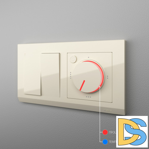 Терморегулятор электромеханический для теплого пола Werkel (слоновая кость) W1151103