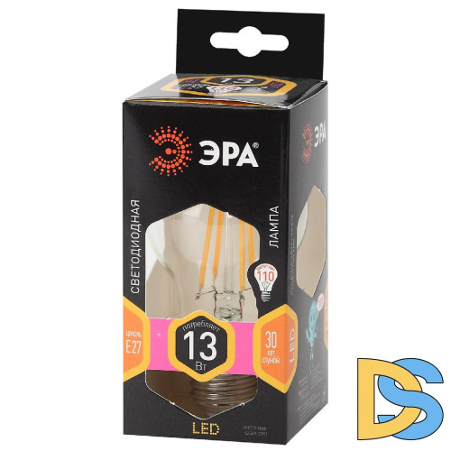 Лампа светодиодная Эра E27 13W 2700K F-LED A60-13W-827-E27 Б0035027