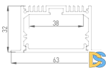 Алюминиевый профиль DesignLed LE.6332-R 010358