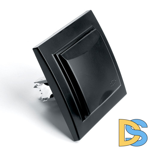 Розетка 1-местная с крышкой Stekker PST16-9012-03 с защитной шторкой 39481