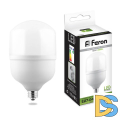 Лампа светодиодная Feron E27-E40 70W 4000K Цилиндр Матовая LB-65 25822