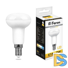Лампа светодиодная Feron E14 7W 2700K Груша Матовая LB-450 25513