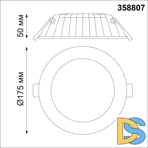 Встраиваемый светильник Novotech Gesso 358807