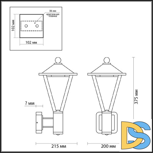 Уличный настенный светильник Odeon Light Nature Bearitz 6655/15WL3