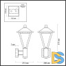 Уличный настенный светильник Odeon Light Nature Bearitz 6655/15WL3
