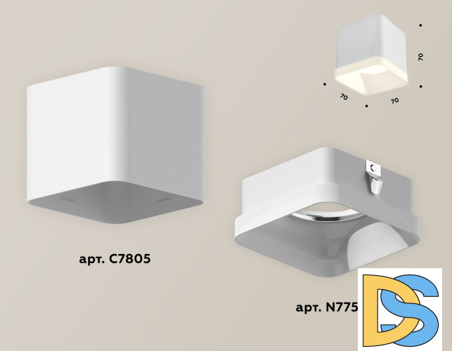 Потолочный светильник Ambrella Light Techno Spot XS7805040 (C7805, N7755)