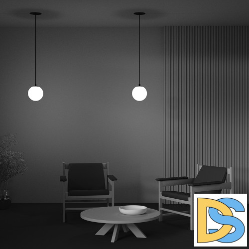 Подвесной светильник Maytoni Luna P039PL-5W3K-20INS-B