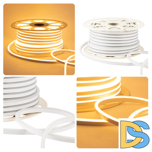 Светодиодный неон мини Apeyron Стандарт 220В 2835 5,5Вт/м 3000К 50м IP65 17-32