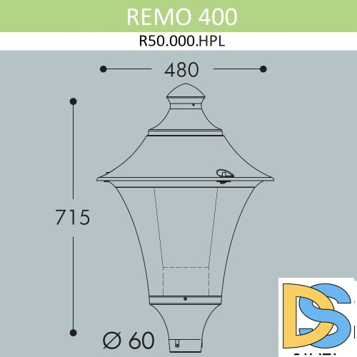 Уличный светильник Fumagalli Remo R50.000.000.LXH27