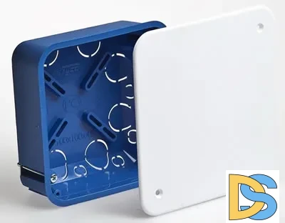 Коробка распаячная скрытой проводки 100х100х45мм